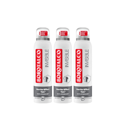 Borotalco Deospray Invisible 150 ml - Voordeelverpakking - 3 stuks