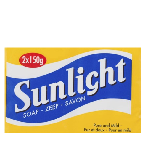 Sunlight huishoudzeep 2x 150 gram