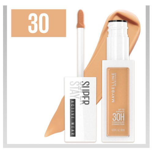 Maybelline New York - SuperStay 30H Active Wear Concealer - 30 Honey - Langhoudende Volledig Dekkende Concealer met Matte Finish - 10 ml