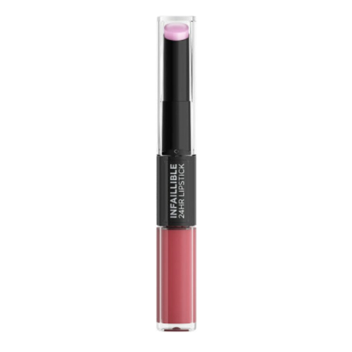 L'Oreal Paris Infaillible 24H Lipstick - Langhoudende 2-staps Lipstick met Vitamine E - 213 Toujour Teaberry - Pruim - 5.7ml