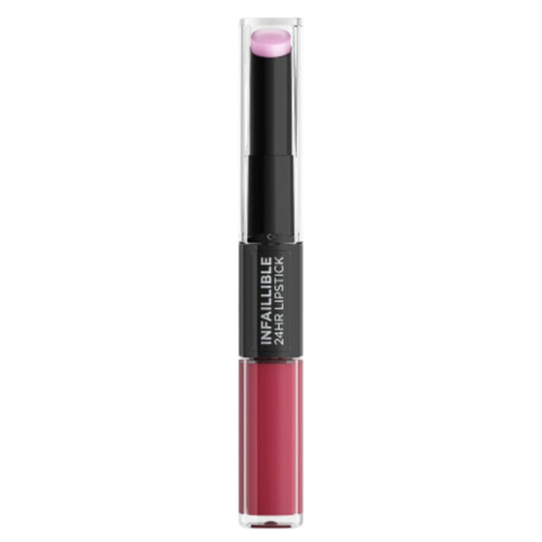 L'Oréal Paris Infaillible 24H Lipstick - Langhoudende 2-staps Lipstick met Vitamine E - 214 Raspberry For Life - Pruim- - 5.7ml
