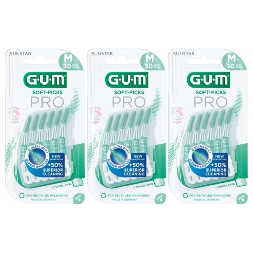 GUM Soft Picks PRO Medium - voordeelverpakking - 3 x 30 Stuks