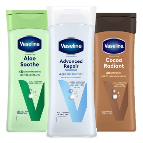 Vaseline Bodylotion - Try Out - Advanced Repair / Aloë Soothe / Cacoa Radiant