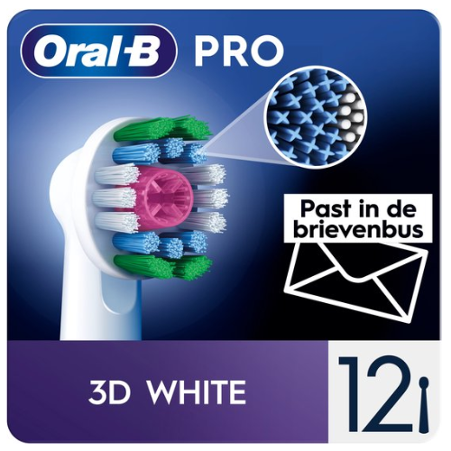 Oral-B 3D White Pro - Brossettes avec technologie CleanMaximiser - Lot de 12