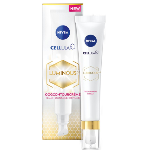 NIVEA CELLular LUMINOUS630 Crème Contour des Yeux - Crème Contour des Yeux Cernes et Poches et Anti-Rides - Tous Types de Peaux - À l'Acide Hyaluronique et à la Caféine - Crème Contour des Yeux - 15 ml