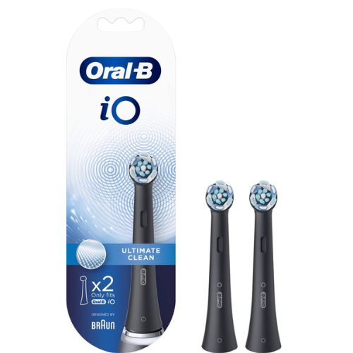 Brossettes de brosse Oral-B iO Ultimate Clean - Noir - Lot de 2