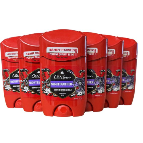Déodorant Night Panther Stick Old Spice - Pack économique 6 x 50 ml