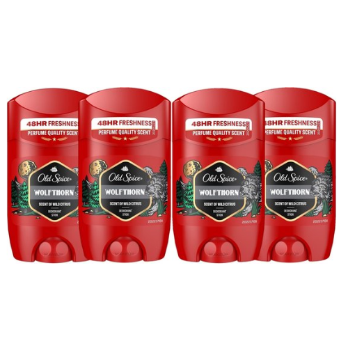 DÉODORANT STICK OLD SPICE WOLFTHORN 50 ML PACK ÉCONOMIQUE 4X50 ML