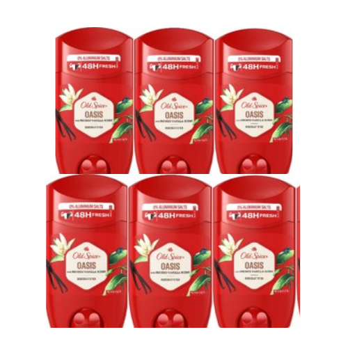 Déodorant en stick Old Spice Oasis pour homme 6 x 50 ml