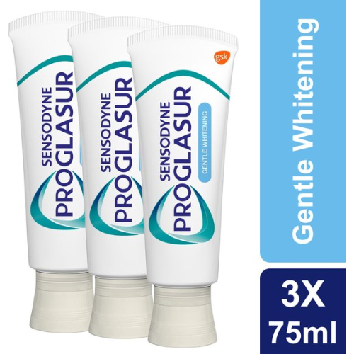 Sensodyne - Dentifrice - Pro Glasur - Blanchiment doux - 3 x 75 ml