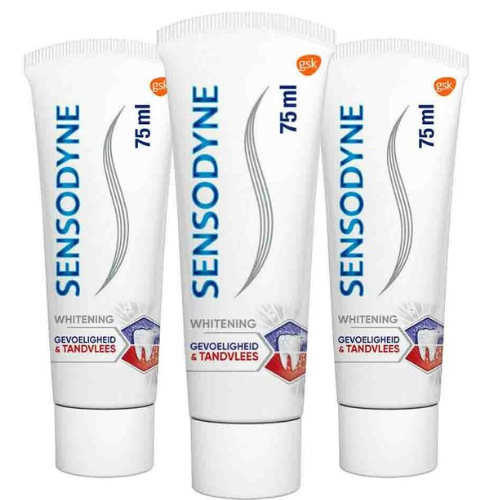 Dentifrice Sensodyne Sensibilité et blanchiment des gencives - 3 x 75 ml
