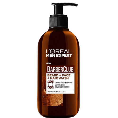 Nettoyant visage 3 en 1 BarberClub Men Expert de L'Oréal Paris - 200 ml - Nettoyant barbe, visage et cheveux