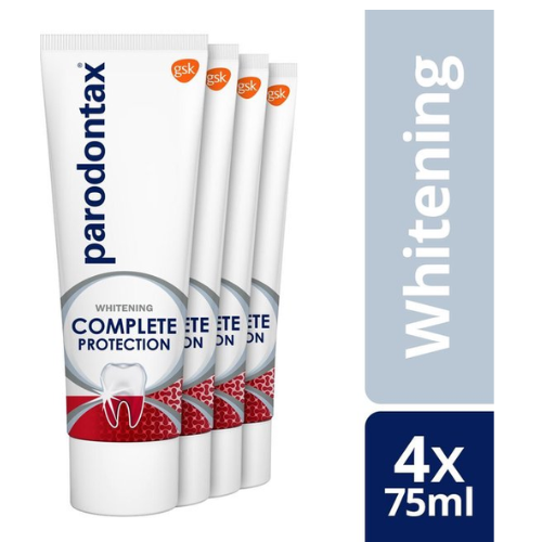 Parodontax Complete Protection Blanchissant - Dentifrice - contre les saignements des gencives - 4x75 ml