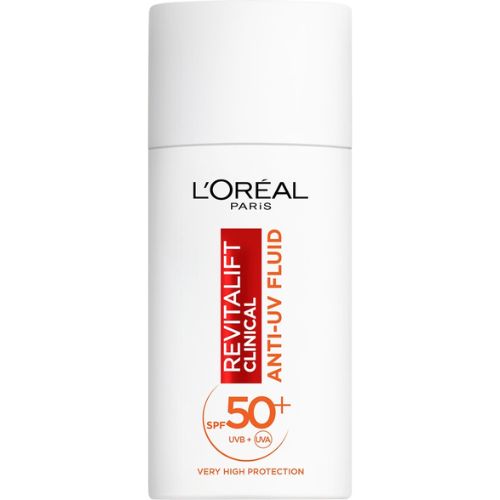 L'Oréal Paris Revitalift Clinical Fluide Anti-UV SPF 50 à la Vitamine C* - Prévient les premiers signes du vieillissement cutané - 50 ml