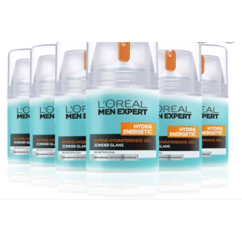 Gel hydratant énergisant L'Oréal Men Expert Hydra Energetic - pack économique - 6 x 50 ml