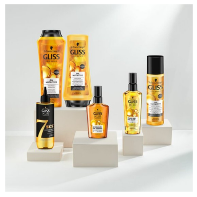 Gliss Oil Nutritive - Daily Oil Elixer - Haarverzorging - Haar Olie - Voeding - Stug en Beschadigd Haar - Voordeelverpakking - 6x 75ml