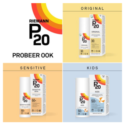 P20 Original SPF 50+ - Zonnebrand Spray - Tot 10 uur zonbescherming - Hoge UVA-bescherming - Zeer waterbestendig - 100% parfumvrij - factor 50+ - 175 ml