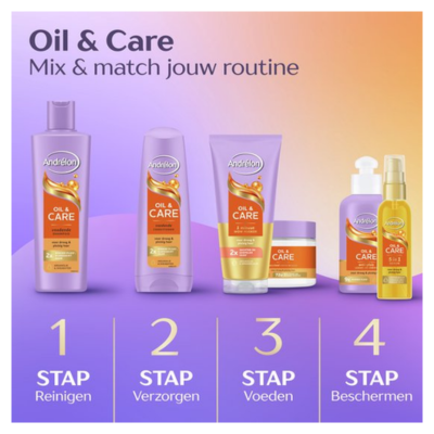Andrélon - Shampoo - Oil & Care -  250 ml