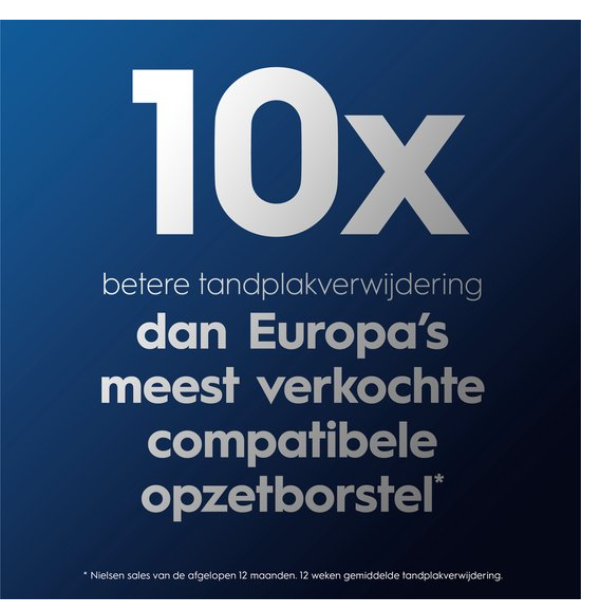 Oral-B Cross Action Pro - Opzetborstels - Met CleanMaximiser Technologie - Zwart - 16 Stuks