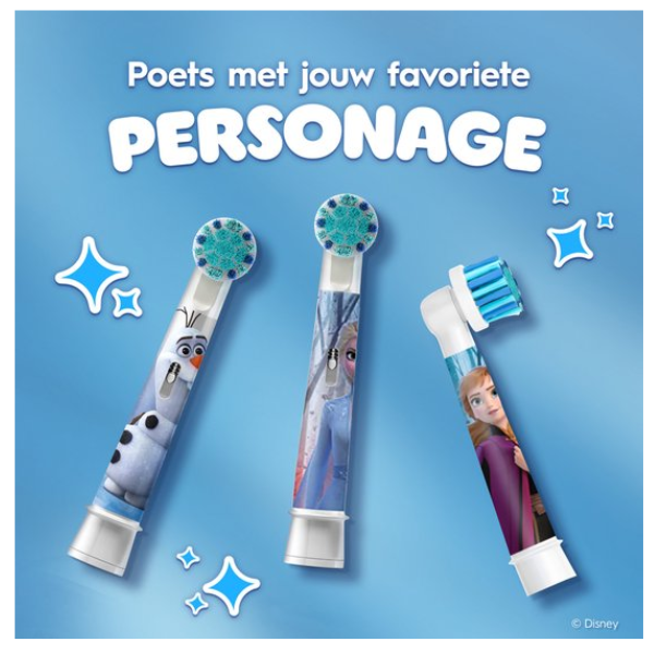 Oral-B Pro Kids Opzetborstels - Met Disney Frozen - 12 Stuks