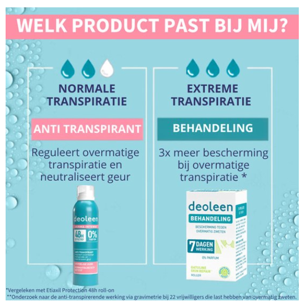 Deoleen Derma Intense 48 uur - Anti-transpirant spray -Deodorant - 3x  150 ml