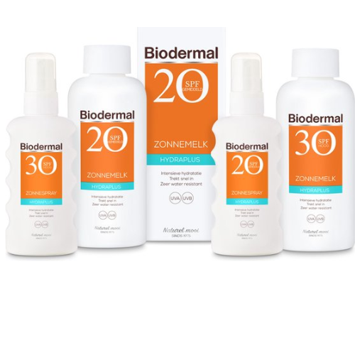 Crème solaire Biodermal – Spray solaire Hydraplus – Spray solaire avec SPF 20 - 175 ml