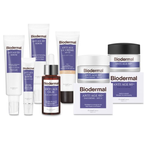 Biodermal Crème de Jour Anti-Âge - SPF30 - Crème de jour à l'acide hyaluronique et à la vitamine C contre le vieillissement cutané - 50 ml