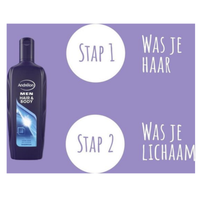 Andrélon Men Hair & Body Shampoo - 300ml