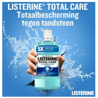 Listerine Total Care Bescherming Tegen Tandsteen 500 ml