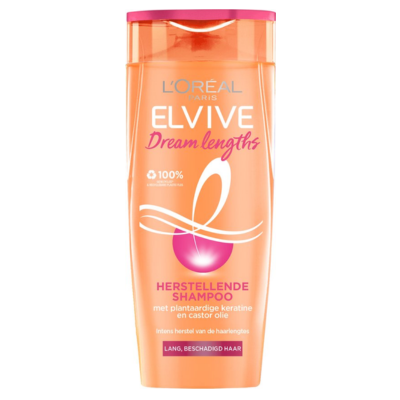 L'Oréal Paris Elvive Dream Lengths - Shampoo met Castorolie en Niacinamide - Lang en Beschadigd Haar - 250ml