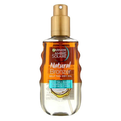Garnier Ambre Solaire - Natural Bronzer Zelfbruinende Olie - Droogt extreem snel – 150 ml - Cocos oil