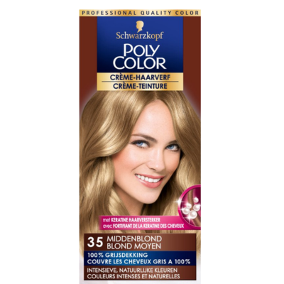 Schwarzkopf Poly Color Haarverf Creme - 35 Middenblond
