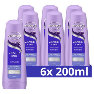 Andrélon - Conditioner - Zilver Care - 6 x 200 ml