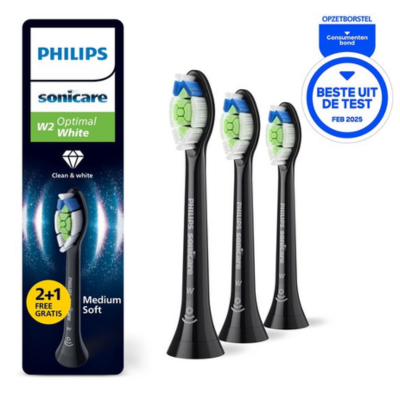 Philips Sonicare Optimal White Set van 2+1 opzetborstels