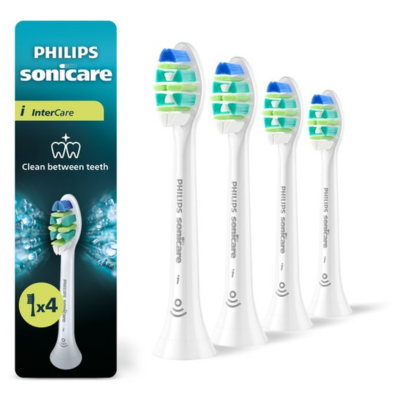 Philips Sonicare InterCare Opzetborstels – 4 stuks - Wit - Reiniging tussen de tanden - HX9004/87