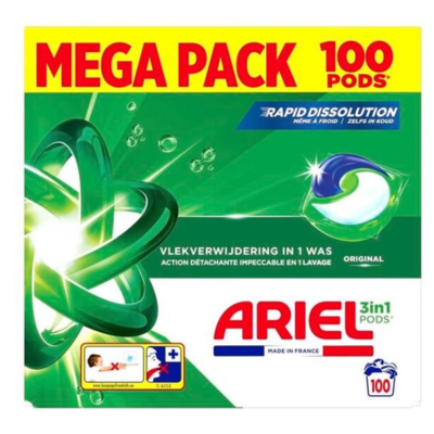 Ariel - Original 3-in-1 Pods - 100 Capsules