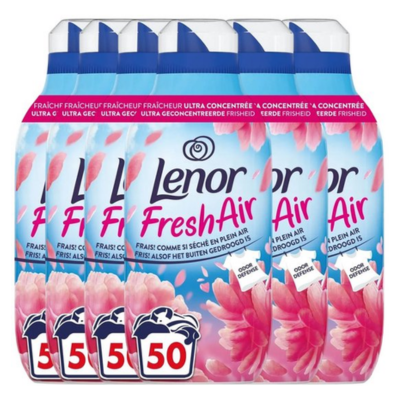 Lenor Wasverzachter Fresh Air Bloesem 50 Wasbeurten - 6 x 700 ml - Voordeelverpakking