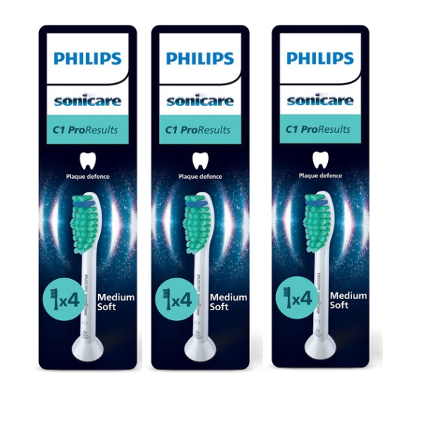 Philips Sonicare ProResults C1 – Opzetborstels voor Elektrische Tandenborstel – Wit – Verpakking van 3 x4pack