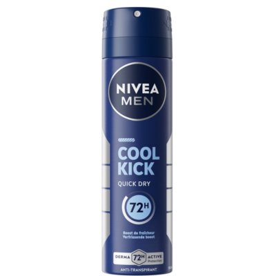 NIVEA MEN Cool Kick Deodorant Spray - Anti-Transparant Deo - 72u Bescherming - 150ml