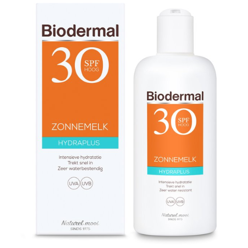 Crème solaire biodermique - Hydraplus - Lait solaire - SPF 30 - 200 ml