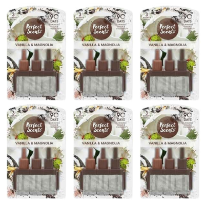 Perfect Scents 3Volution Navulling Vanilla & Mangolia- 6 x 20 ml