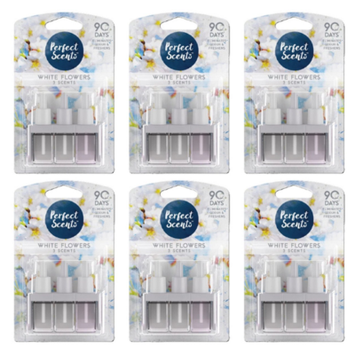 Perfect Scents 3Volution Navulling White Flowers - 6 x 20 ml