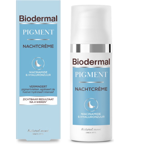 Crème de nuit Biodermal Pigment - réduit l'hyperpigmentation, comme les taches pigmentaires - 50 ml