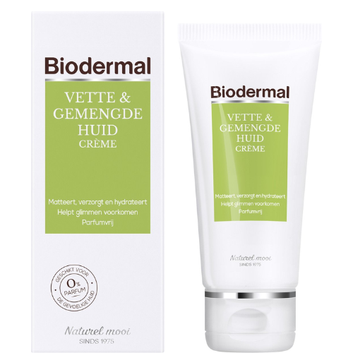 Crème de jour Biodermal Peaux grasses et mixtes - 50 ml - Aide à prévenir la brillance