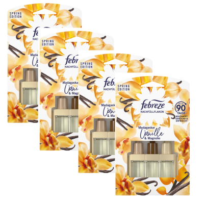 Ambi pur febreze 3 volution vanille & magnolia - limited editon - voordeelverpakking 4 x20ml