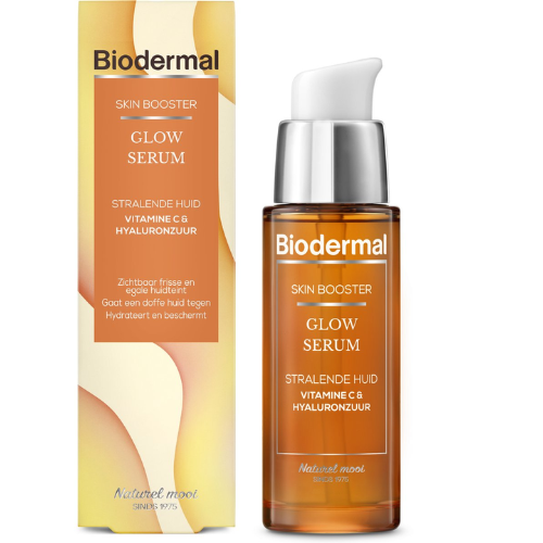 Sérum Biodermal Skin Booster Glow – Sérum pour une peau éclatante à l'acide hyaluronique et à la vitamine C - Sérum à l'acide hyaluronique 30 ml