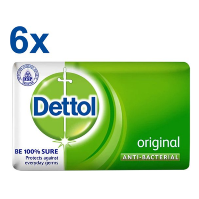 Dettol - Original - Antibacteriële - Zeeptablet - Handzeep - Voordeelverpakking 6x 60gram