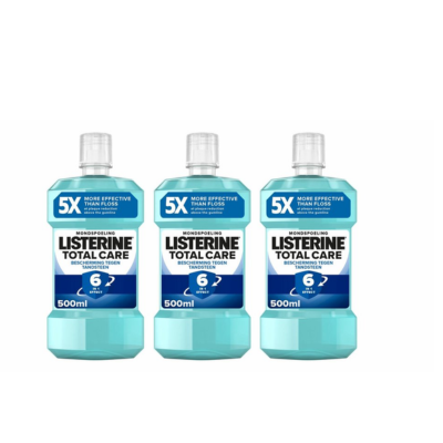 Listerine Total Care Bescherming Tegen Tandsteen - voordeelverpakking 3x 500 ml
