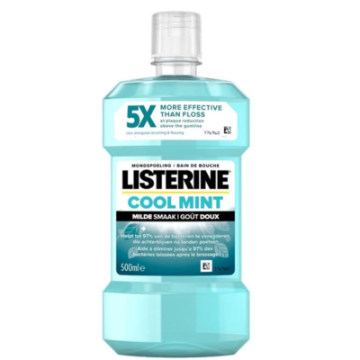 Listerine - Mondwater - Cool Mint - Milde Smaak - 500ml